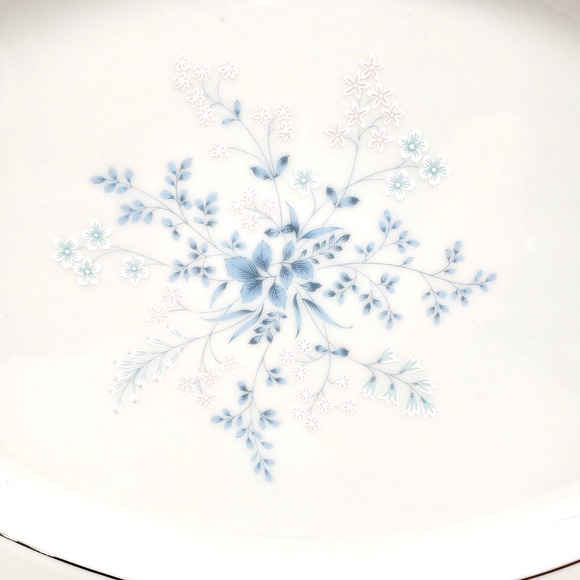 Contemporary Fine China By Noritake Oval Serving Platter 13 5/8 x 10 1/4 Inch - Picture 2 of 10